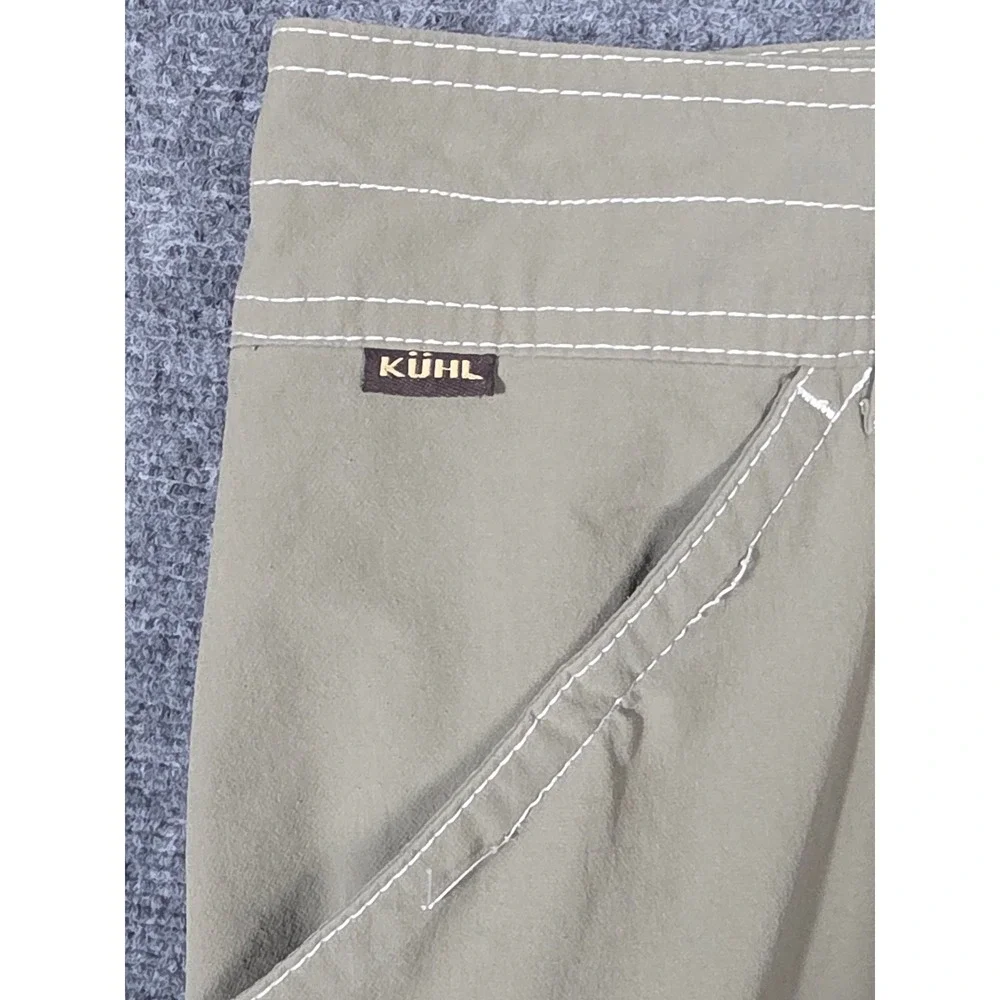 Kuhl Born In The Mountains Mens Khaki Hiking Shorts Sz 36 Utility Cargo Gorpcore